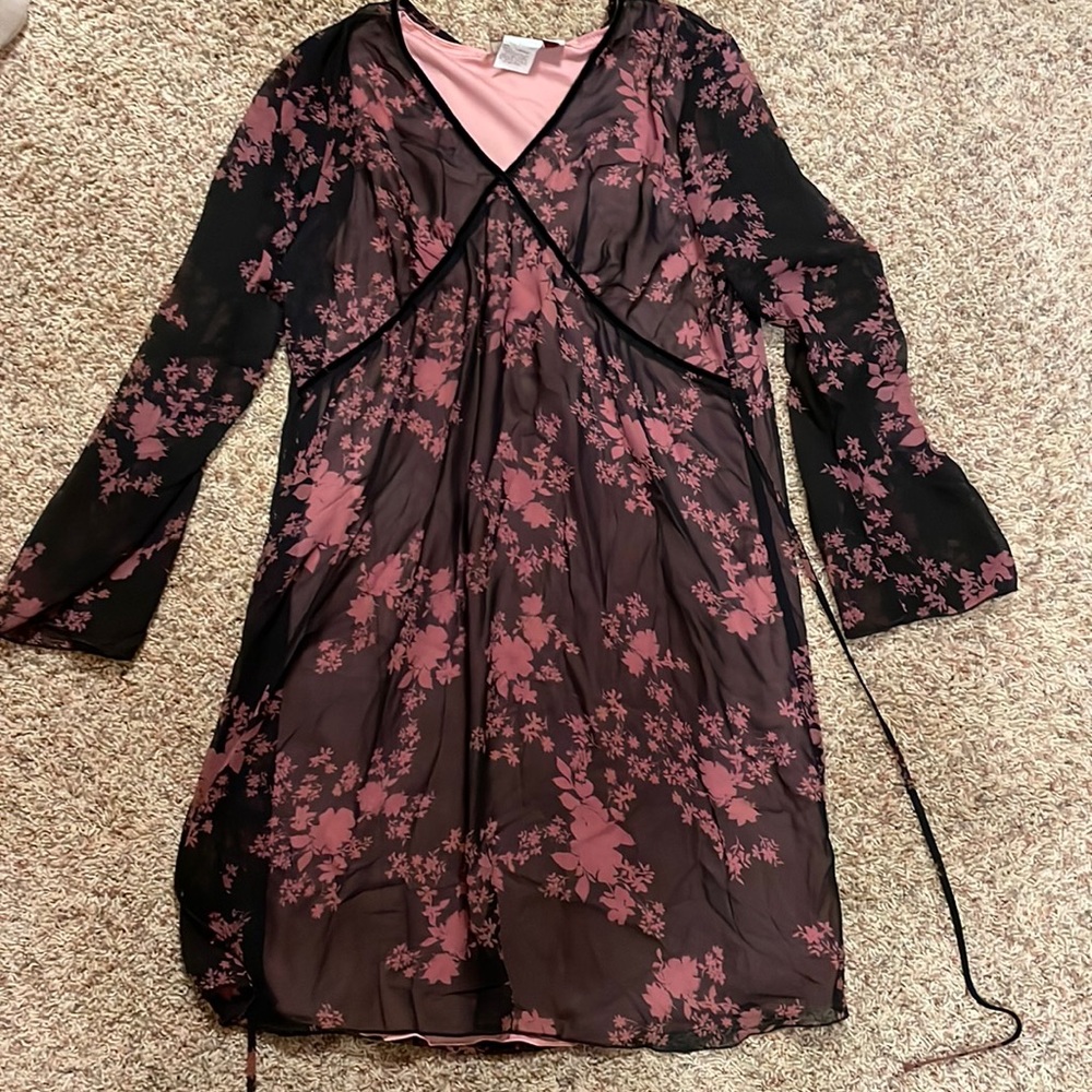 Tomorrow’s Mother pink & black maternity dress size Large